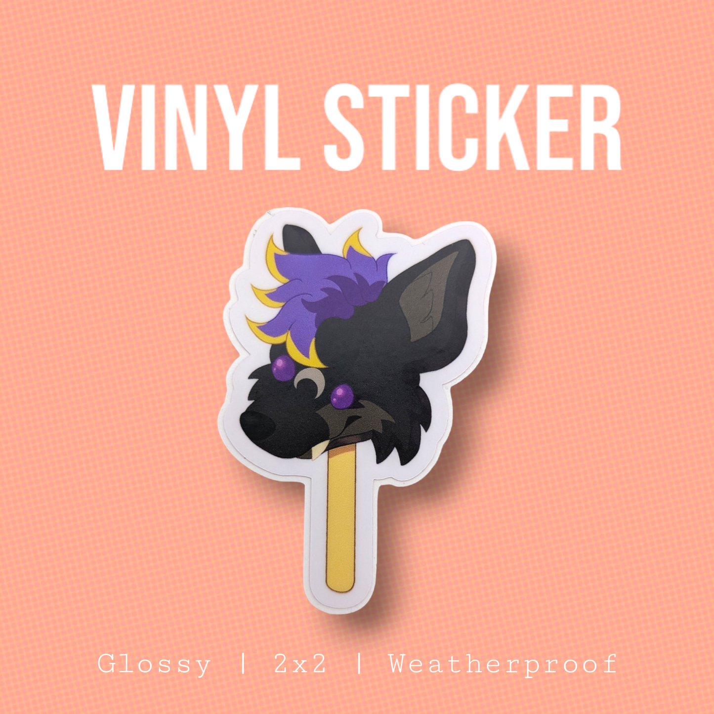 Melting Wolf Popsicle | Sticker