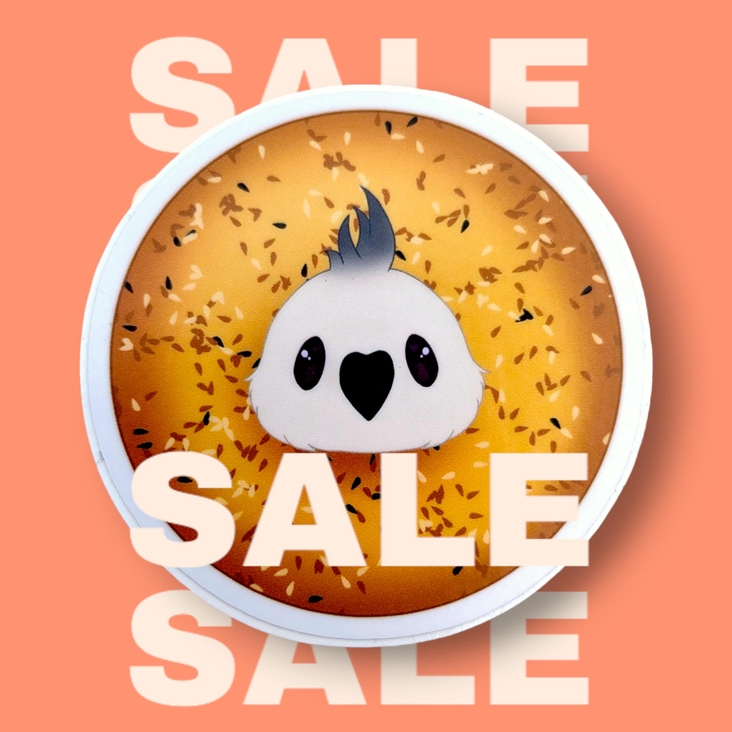 Bagel the Cockatiel Sticker