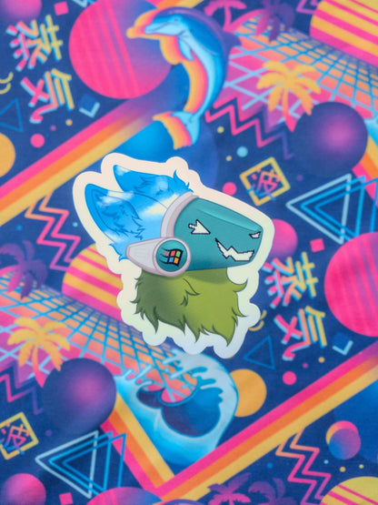 Windows 95 Furry Nostalgia Vinyl Sticker