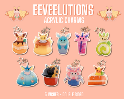 Dessert Eeveelutions! Acrylic Charms