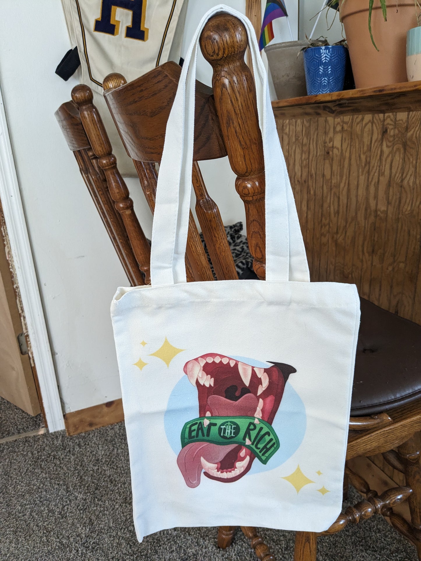 Eat The Rich! | Canvas Tote Bag (LAST CHANCE)