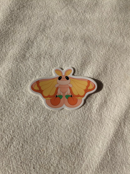 Peachy Moth | Sticker