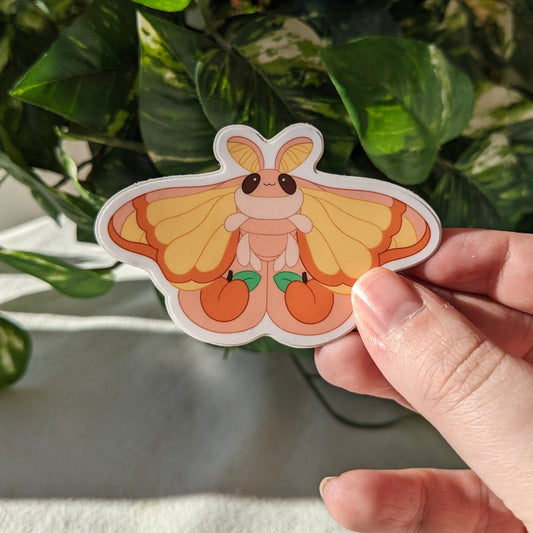 Peachy Moth | Sticker