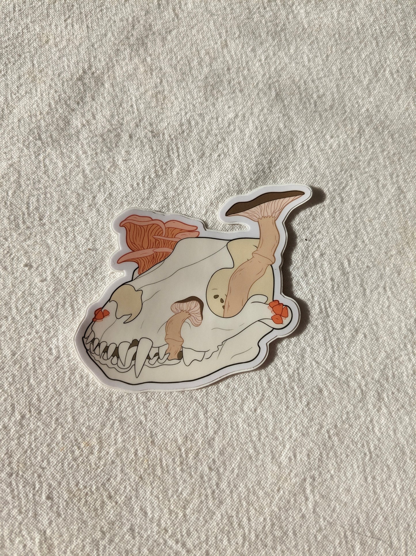 Mushroom Dog Skull | Sticker