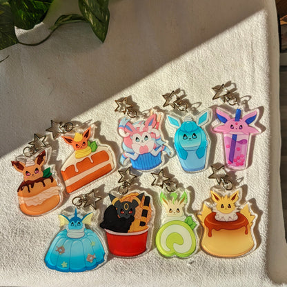 Dessert Eeveelutions! Acrylic Charms