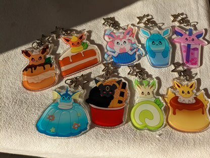 Dessert Eeveelutions! Acrylic Charms