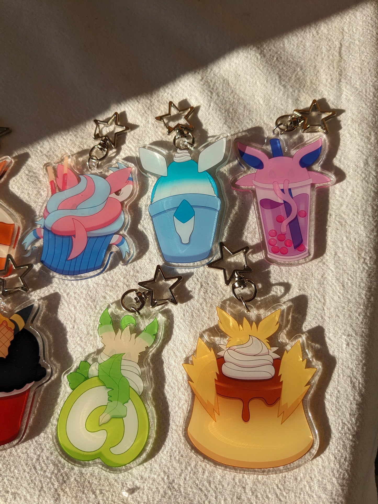 Dessert Eeveelutions! Acrylic Charms