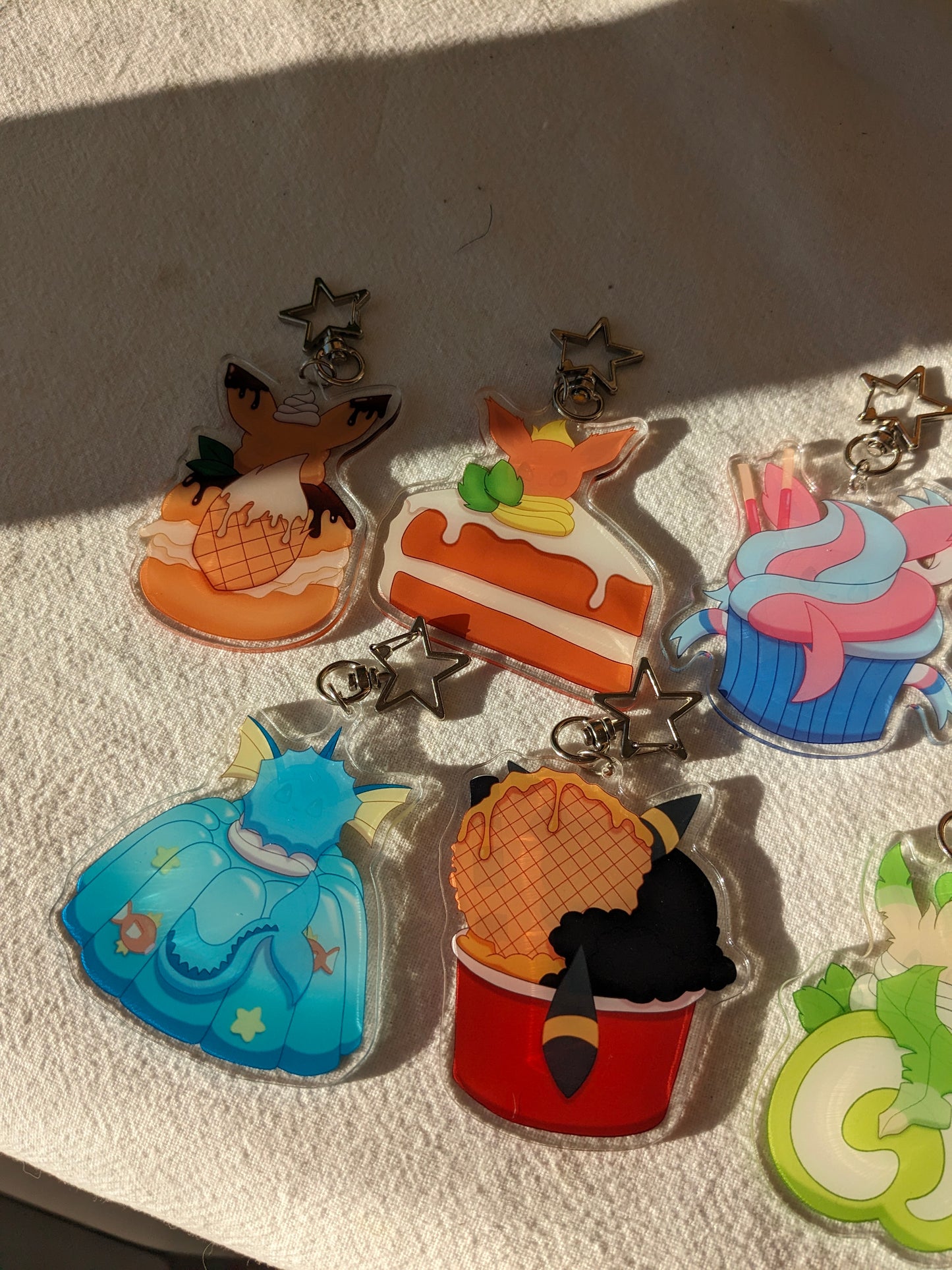 Dessert Eeveelutions! Acrylic Charms