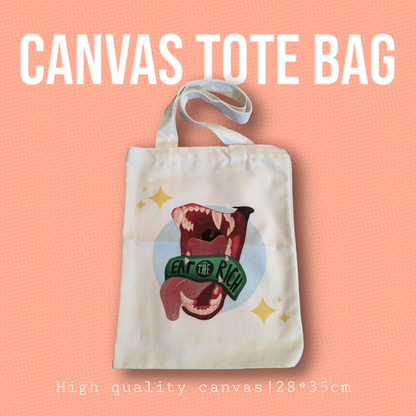 Eat The Rich! | Canvas Tote Bag (LAST CHANCE)