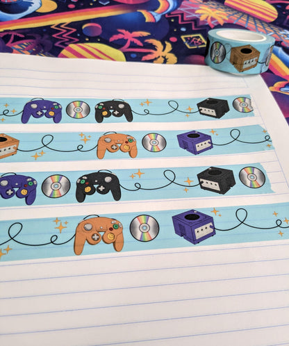 Gamecube Washi Tape | Nintendo Cute Decorative Nostalgic Washi Tape