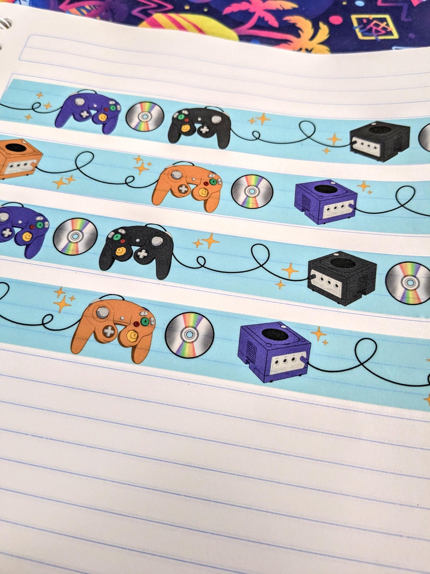 Gamecube Washi Tape | Nintendo Cute Decorative Nostalgic Washi Tape