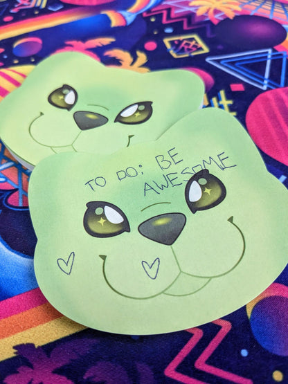 GnarpGnarp Alien Cat Sticky Notes | Cute Kawaii Stationary