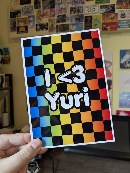 I <3 Yuri 5x7 Art Print
