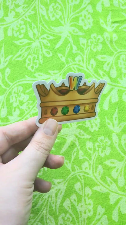 Webkinz Legendary Crown of Wonder 3 Inch Vinyl Sticker