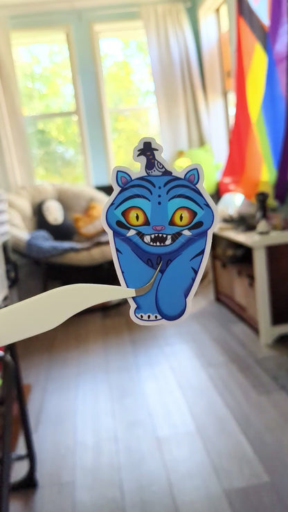 Derpy The Tiger & Sussy KPop Demon Hunters 3 inch Vinyl Sticker
