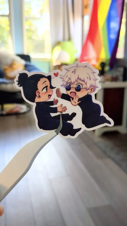 SatoSugu Chibi Jujitsu Kaisen JJK 3 inch Vinyl Sticker