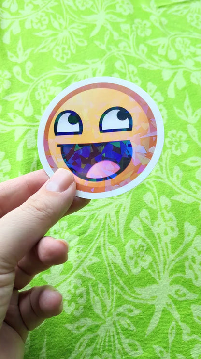 Epic Face Holo 3 Inch Vinyl Sticker