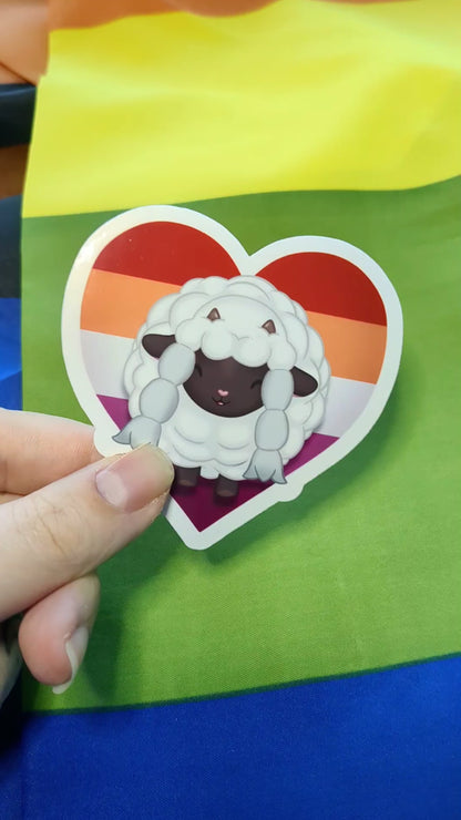 WLW Wooloo 3 Inch Vinyl Lesbian Sticker