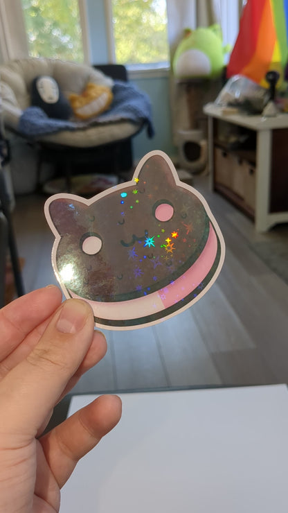 Cookie Cat Steven Universe 3 inch Glitter Vinyl Sticker