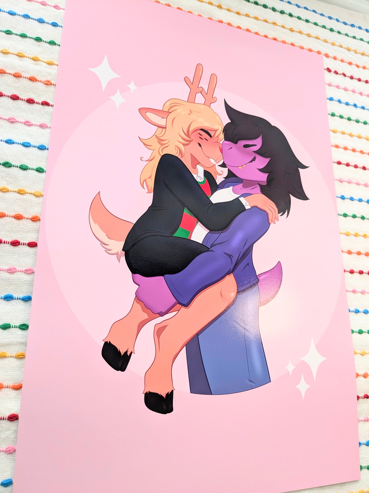 Suselle DELTARUNE Susie & Noelle 11x17 Art Print