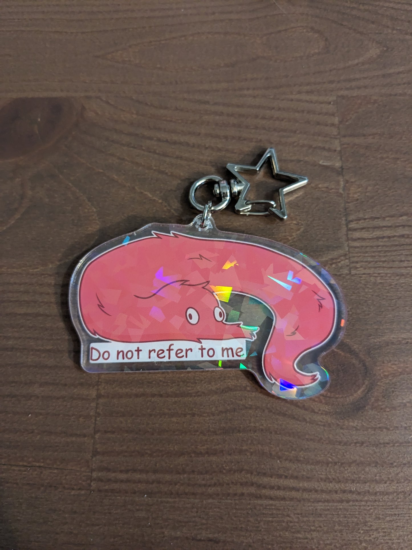 Chaotic Worm On A String Acrylic Charm