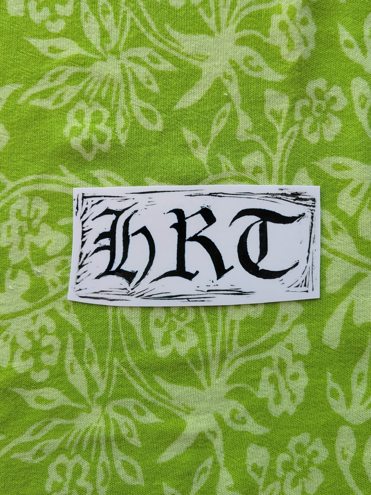 HRT Linocut Vinyl Sticker