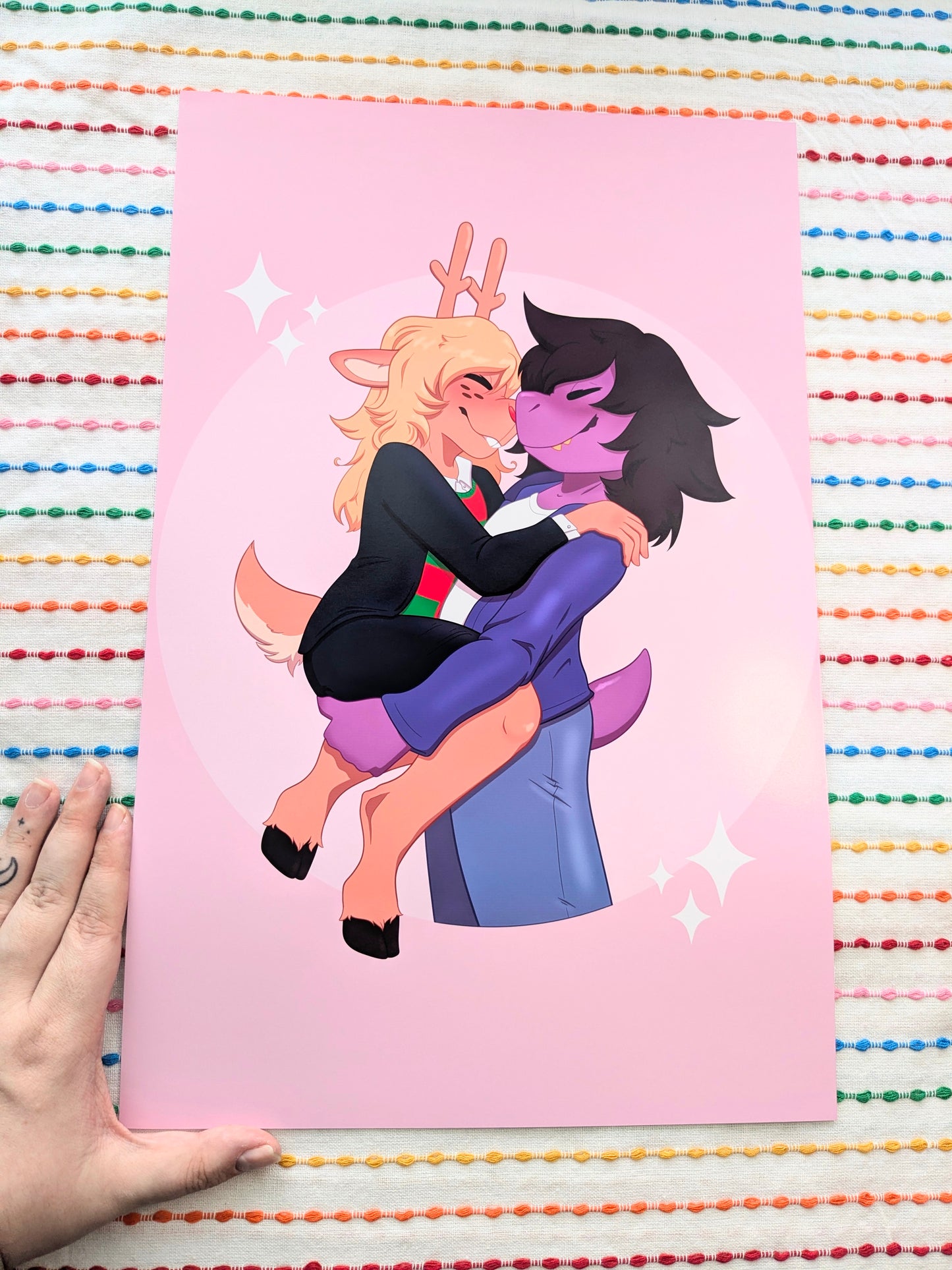 Suselle DELTARUNE Susie & Noelle 11x17 Art Print