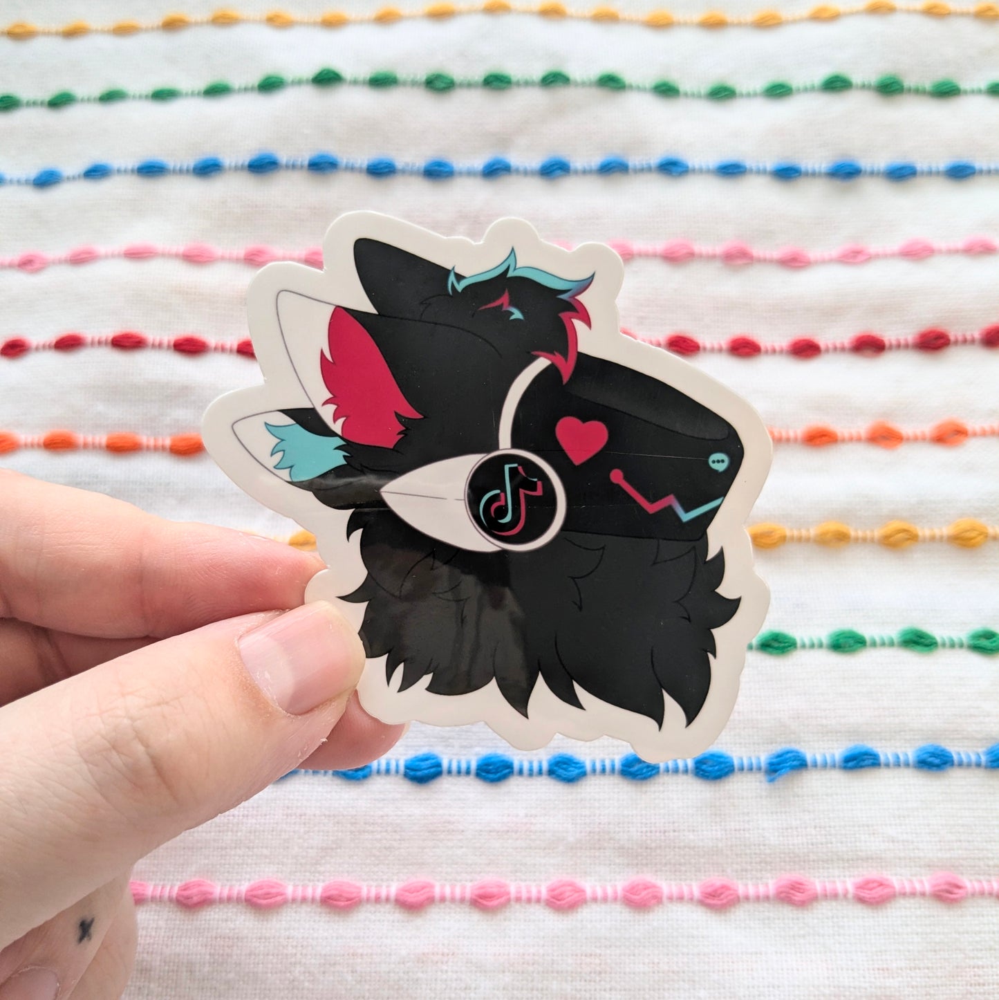 TikTok Protogen | 3 Inch Vinyl Sticker