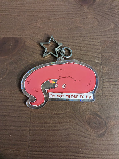 Chaotic Worm On A String Acrylic Charm