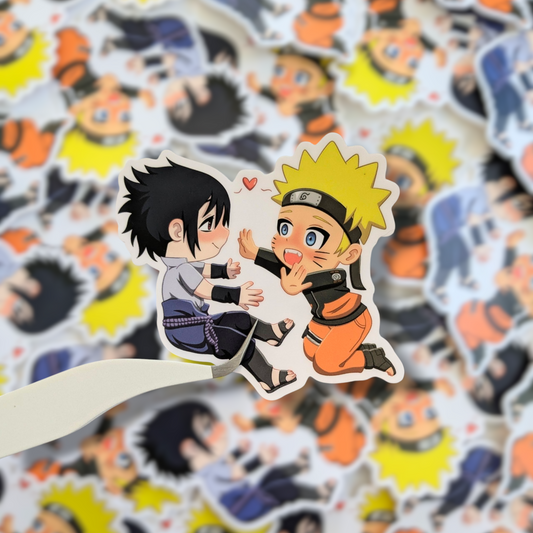 NaruSasu Chibi Naruto 3 inch Vinyl Sticker