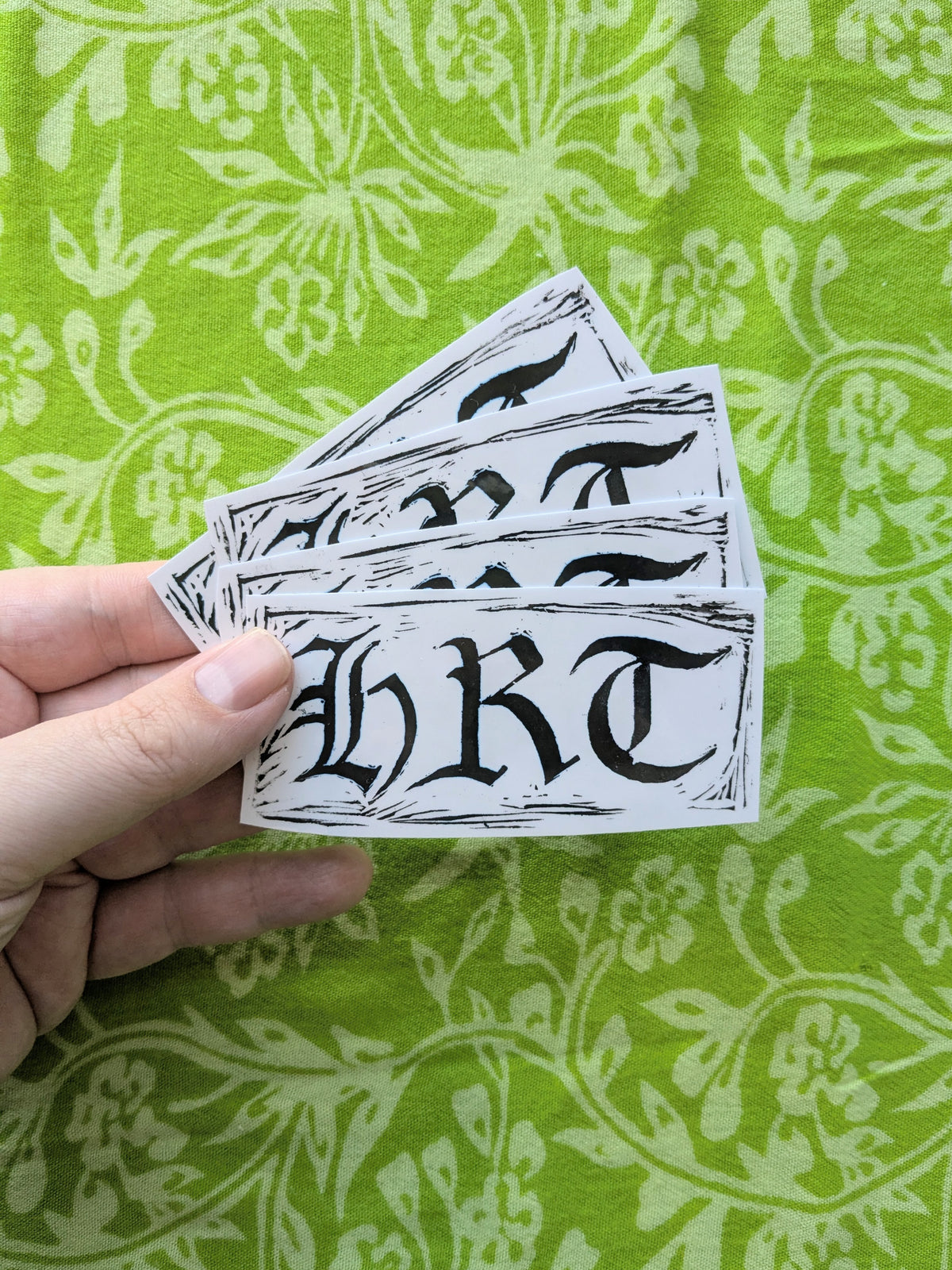 HRT Linocut Vinyl Sticker
