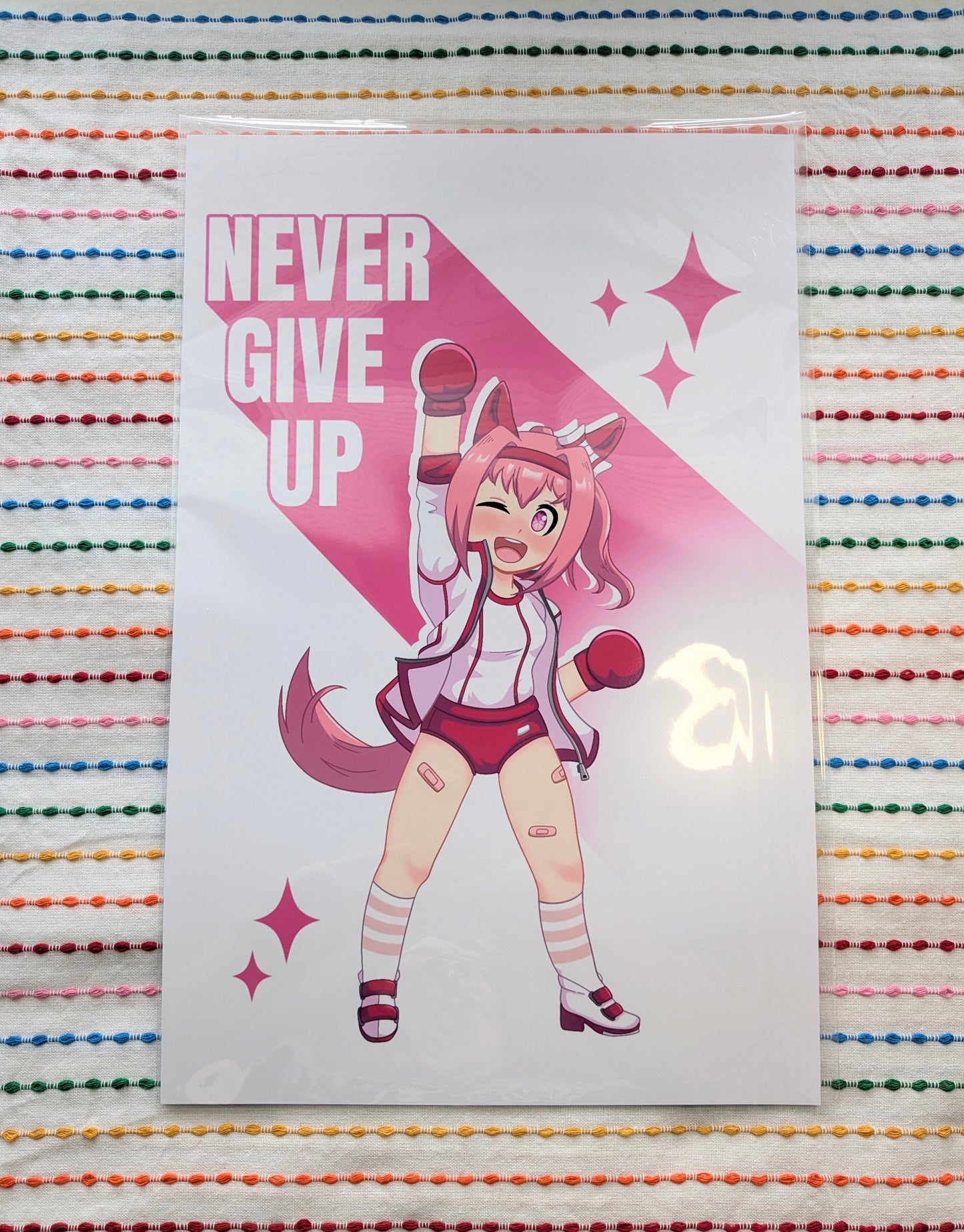 Uma Musume Haru Urara Never Give Up - 11x17 Art Print