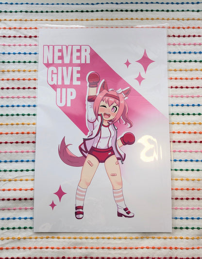 Uma Musume Haru Urara Never Give Up - 11x17 Art Print