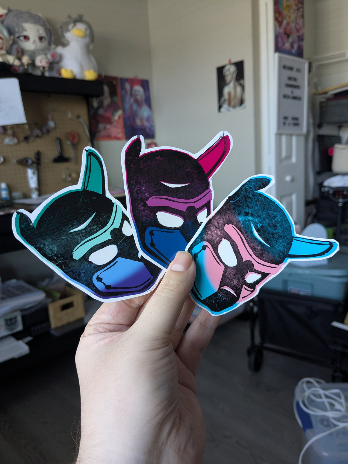Puphood Linocut Vinyl Sticker