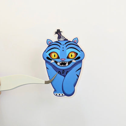 Derpy The Tiger & Sussy KPop Demon Hunters 3 inch Vinyl Sticker