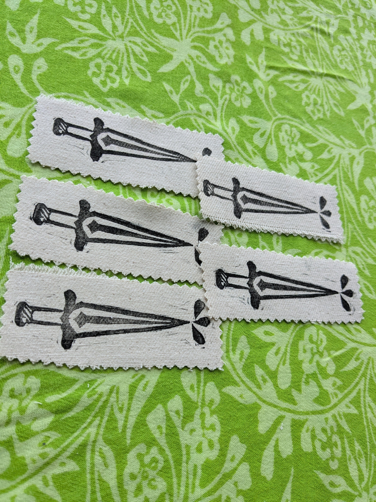 Dagger Linocut Patch
