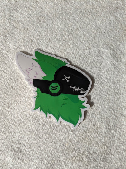 Green Protogen Sticker | 3 Inch – PeachyMothShop
