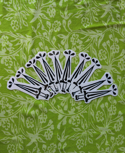 Dagger Linocut Vinyl Sticker