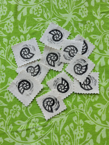 Fossil Linocut Patch