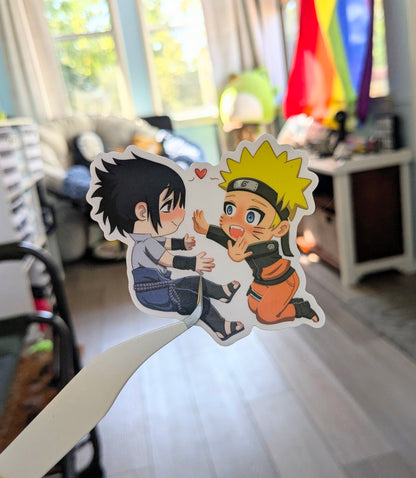NaruSasu Chibi Naruto 3 inch Vinyl Sticker