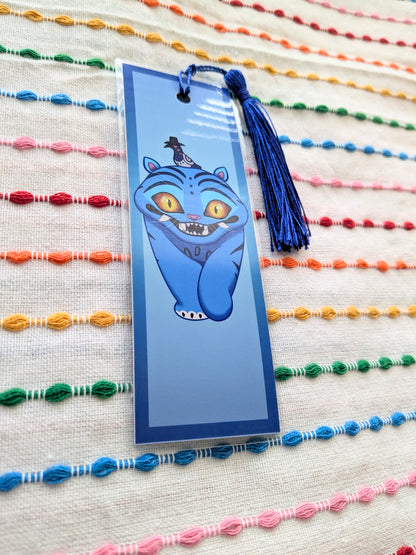 Derpy Tiger KPDH Handmade Double Sided Bookmark with Multicolored Tassel