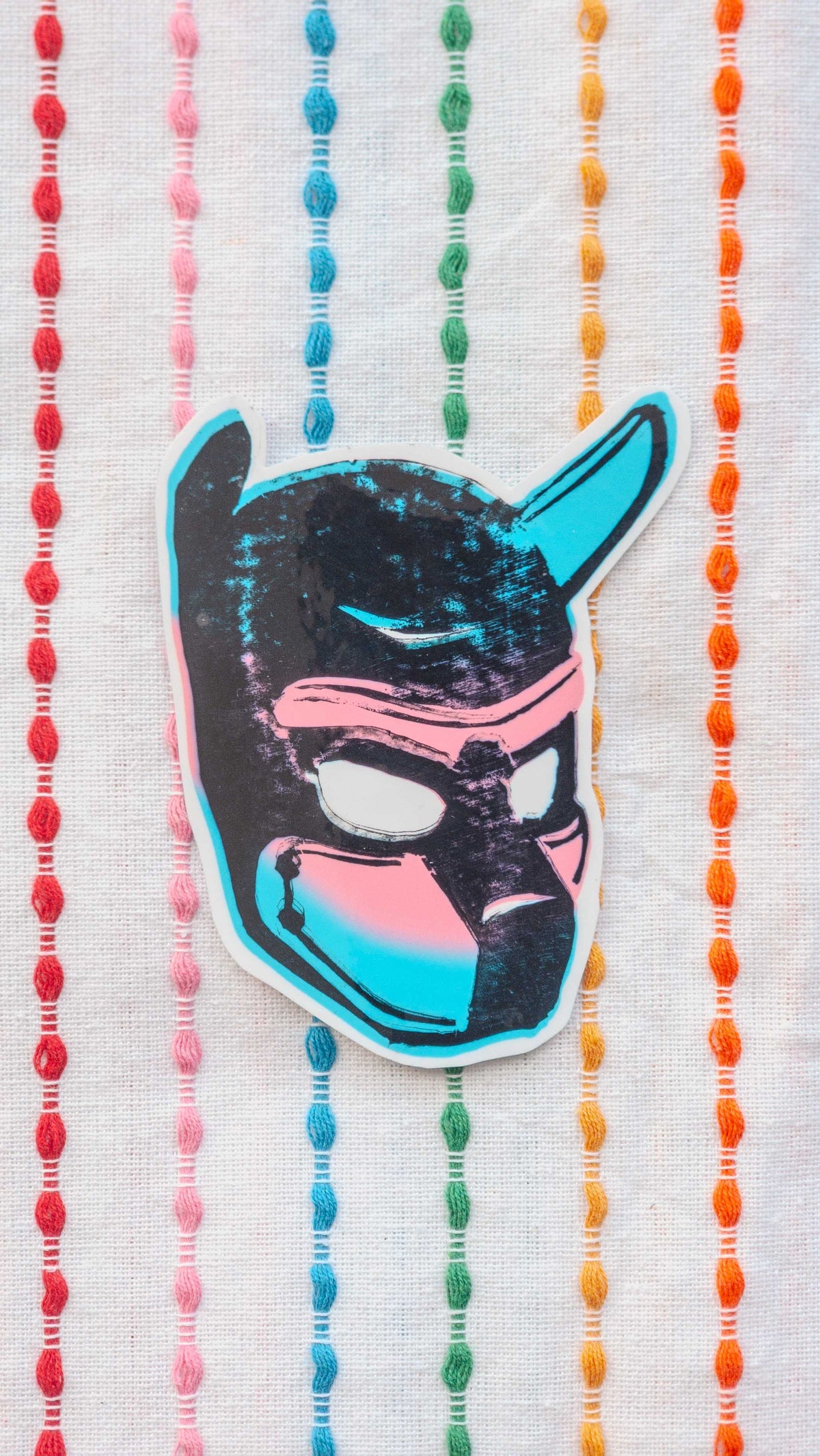 Puphood Linocut Vinyl Sticker
