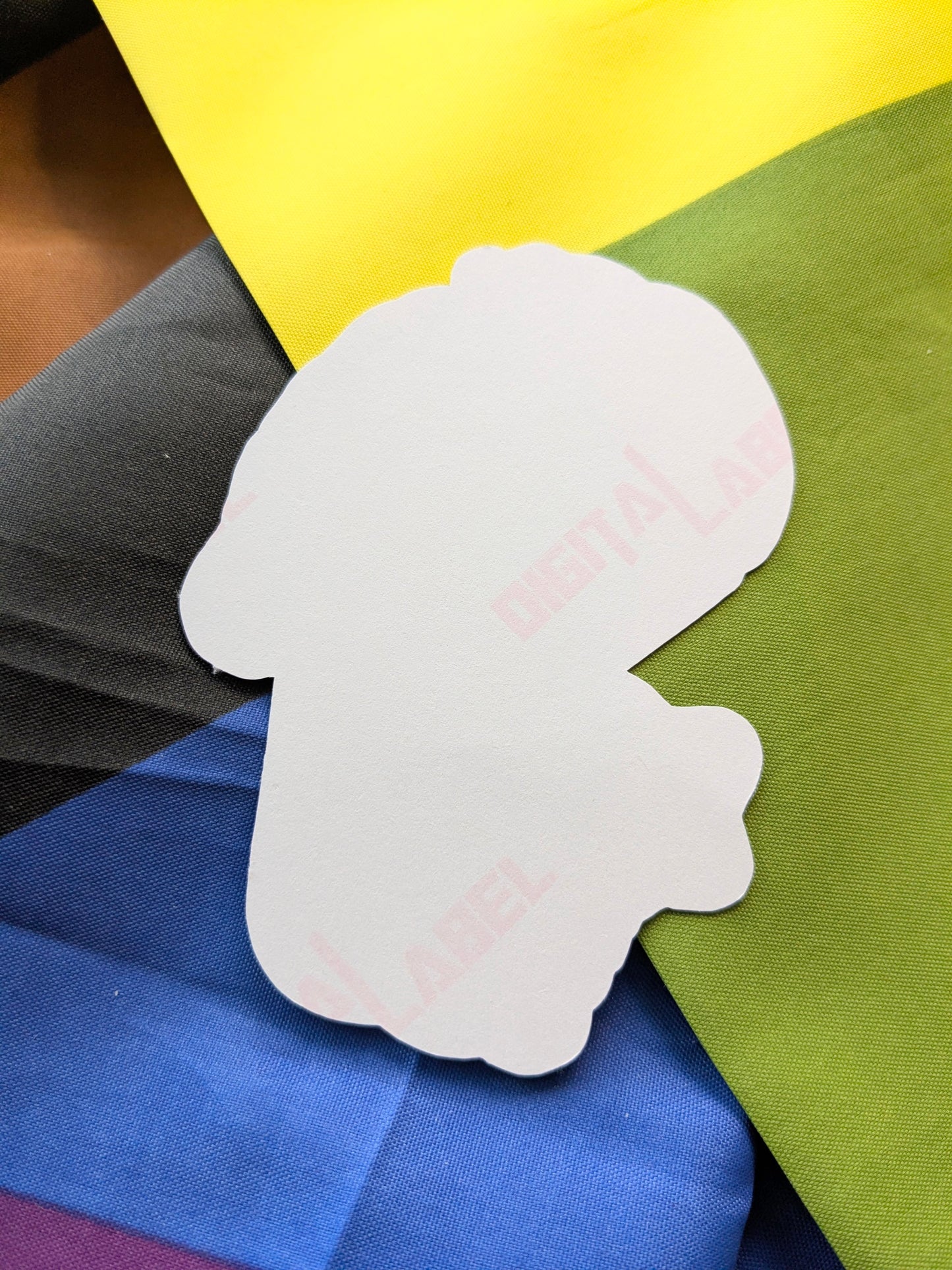 Trans Lesbian Carabiner 3 Inch Vinyl Sticker
