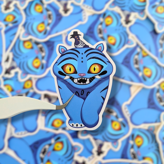 Derpy The Tiger & Sussy KPop Demon Hunters 3 inch Vinyl Sticker