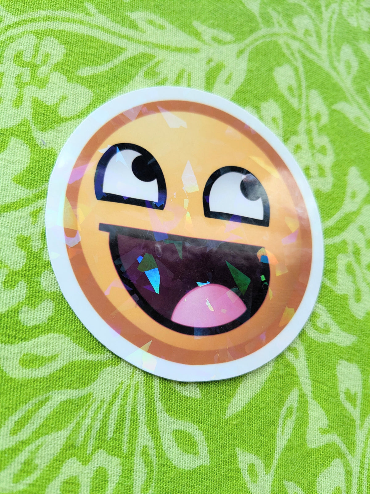 Epic Face Holo 3 Inch Vinyl Sticker
