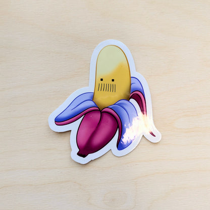 Peeled Jax Banana Vinyl Sticker