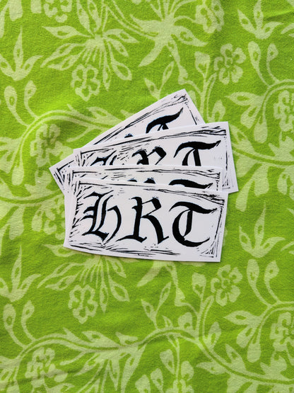 HRT Linocut Vinyl Sticker