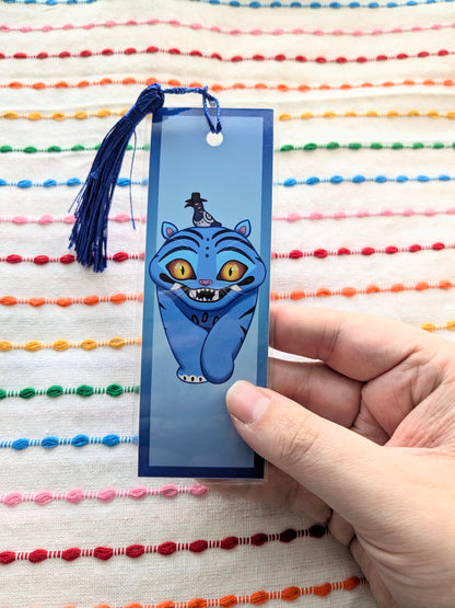 Derpy Tiger KPDH Handmade Double Sided Bookmark with Multicolored Tassel