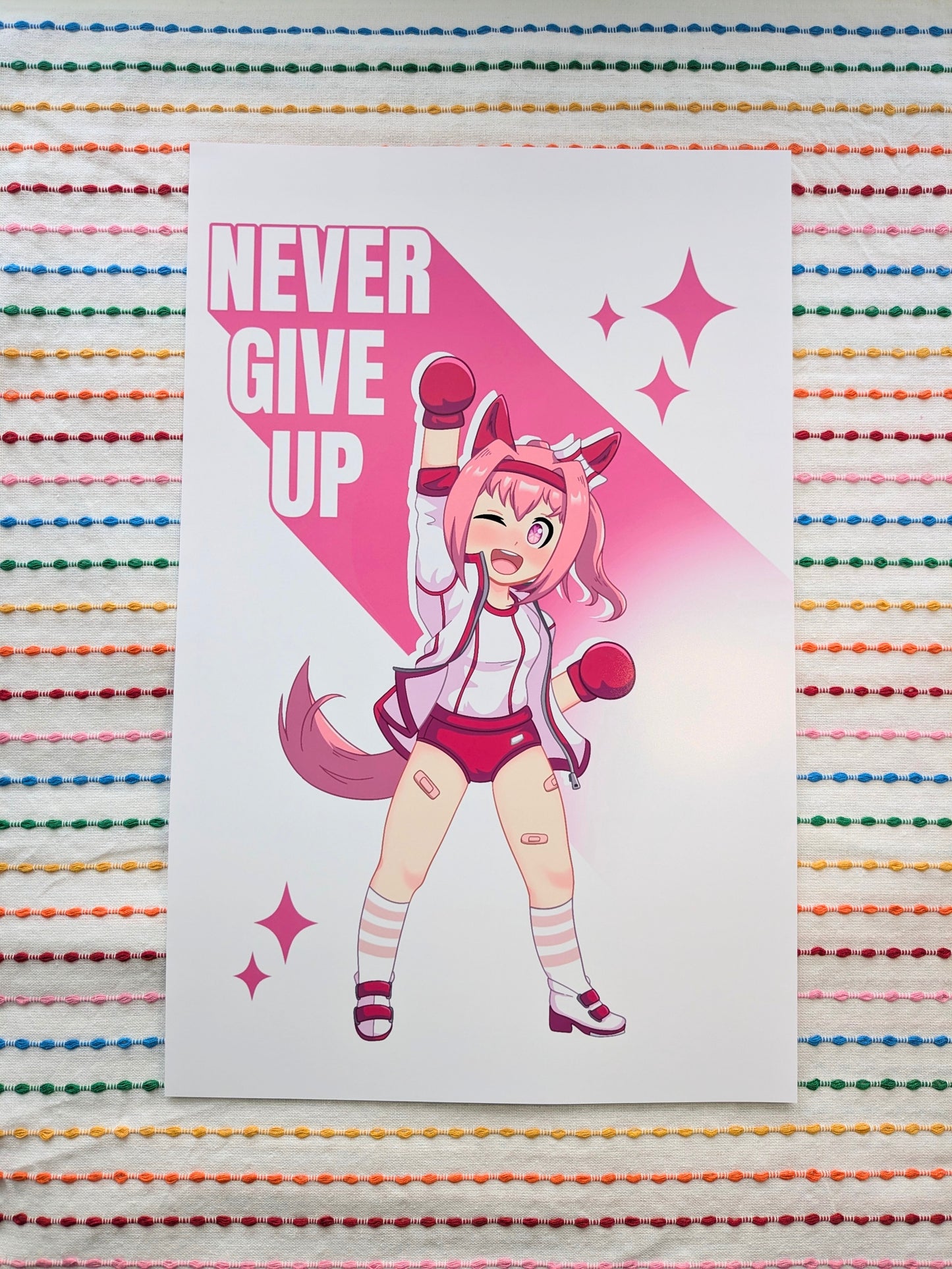 Uma Musume Haru Urara Never Give Up - 11x17 Art Print
