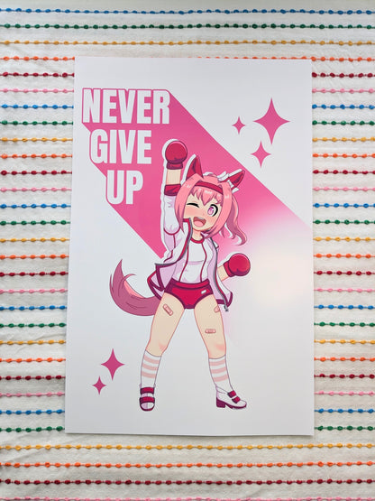 Uma Musume Haru Urara Never Give Up - 11x17 Art Print